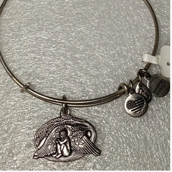 Alex And Ani Expandable Wire Bangle New With Tag Guardian of Healing, Renew Me - Picture 7 of 16